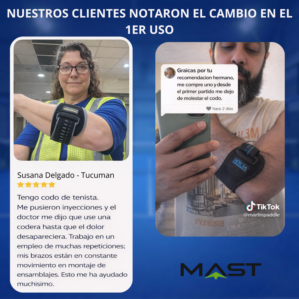 Soporte de Codo | MAST FLEX™ Absorbe Vibraciones De La Paleta