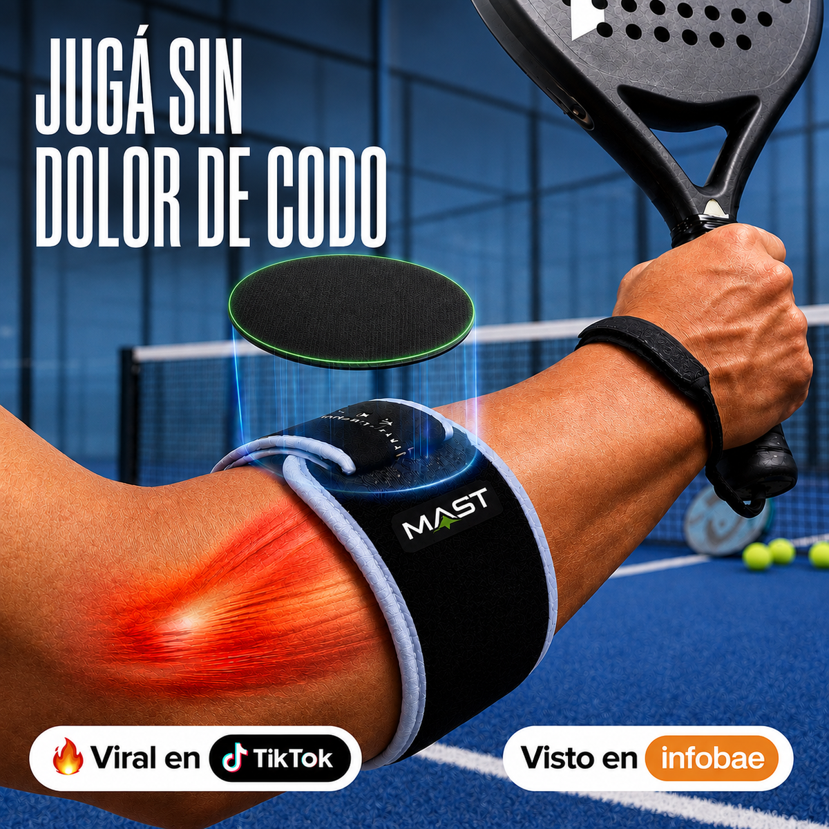 Soporte de Codo | MAST FLEX™ Absorbe Vibraciones De La Paleta